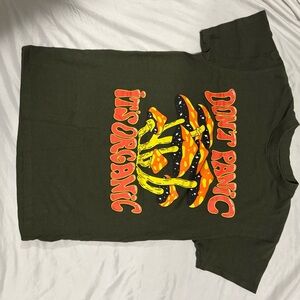 Graphic Tee - Black with Orange and Yellow Accents